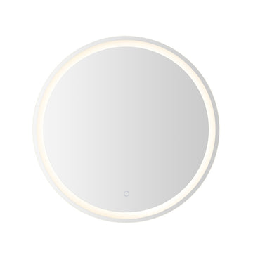 Dane 27 Round Frameless Anti-Fog Aluminum Front/Back-lit Tri-color LED Bathroom Vanity Mirror with Smart Touch Control - JONATHAN Y